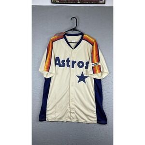 Houston Astros Jersey Mens XL Beige MLB Baseball Framber Valdez 59 CenterPoint